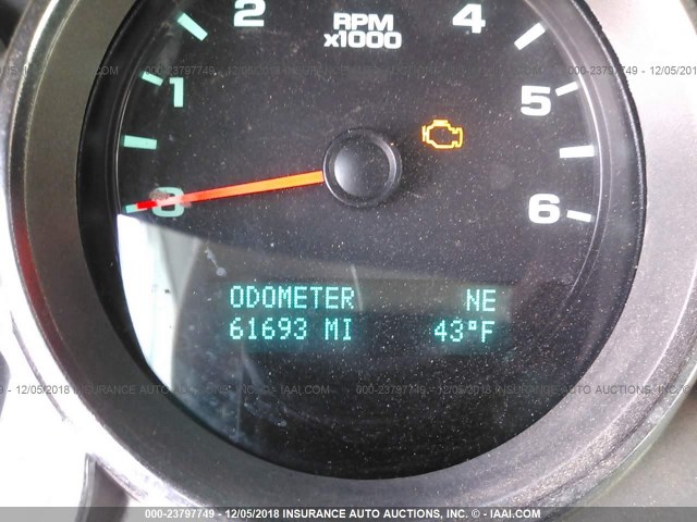 3GCPCSE05BG167463 - 2011 CHEVROLET SILVERADO C1500 LT Սև լուսանկար 7
