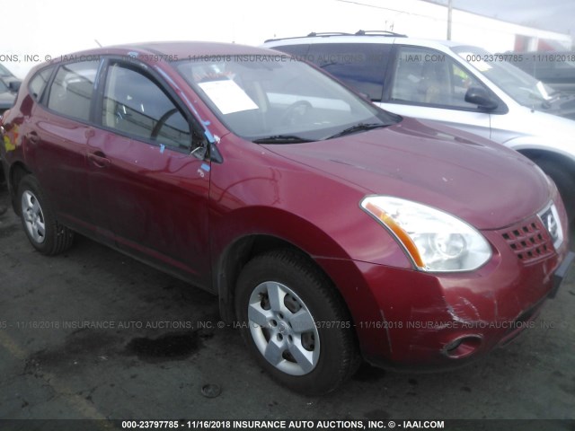 JN8AS58T08W026234 - 2008 NISSAN ROGUE S/SL RED photo 1