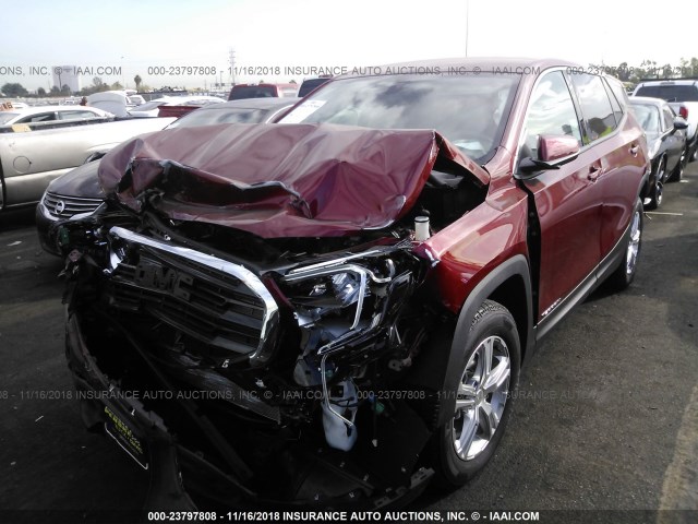 3GKALMEV2JL298017 - 2018 GMC TERRAIN SLE RED photo 2