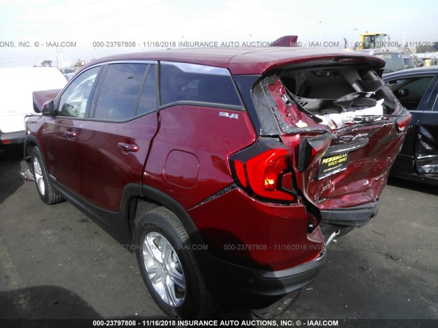 3GKALMEV2JL298017 - 2018 GMC TERRAIN SLE RED photo 3