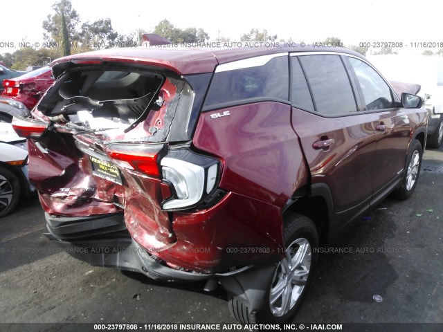 3GKALMEV2JL298017 - 2018 GMC TERRAIN SLE RED photo 4