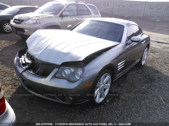 1C3AN69L64X010488 - 2004 CHRYSLER CROSSFIRE LIMITED GRAY photo 2