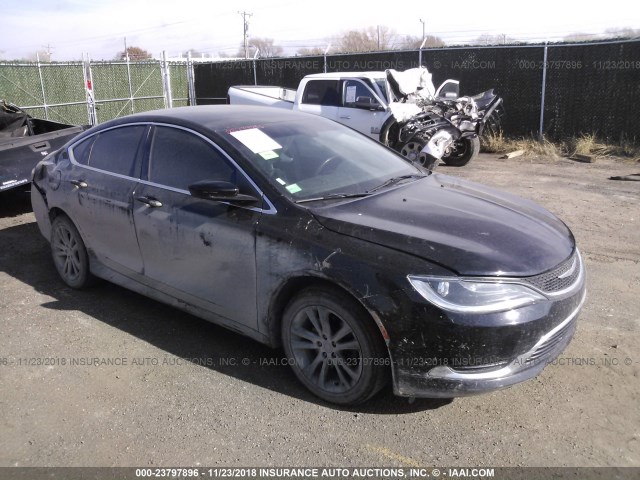 1C3CCCAB4FN744545 - 2015 CHRYSLER 200 LIMITED BLACK photo 1