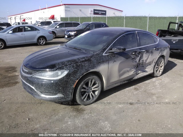 1C3CCCAB4FN744545 - 2015 CHRYSLER 200 LIMITED BLACK photo 2