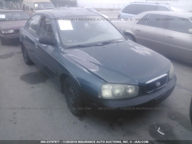 KMHDN45D91U121430 - 2001 HYUNDAI ELANTRA GLS/GT TURQUOISE photo 1