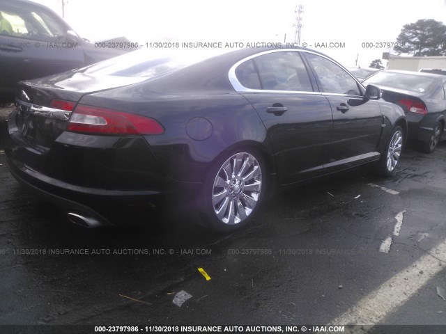 SAJWA05B29HR07480 - 2009 JAGUAR XF LUXURY BLACK photo 4