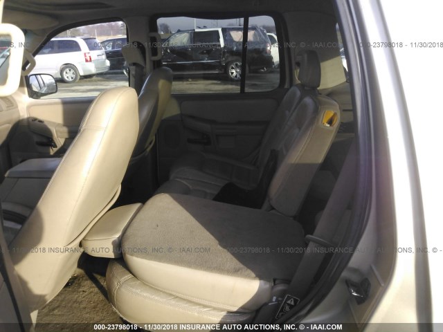 1FMZU73E62UA03861 - 2002 FORD EXPLORER XLT GOLD photo 8