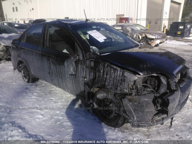 KL1TD56E89B692423 - 2009 CHEVROLET AVEO LS/LT BLACK photo 1
