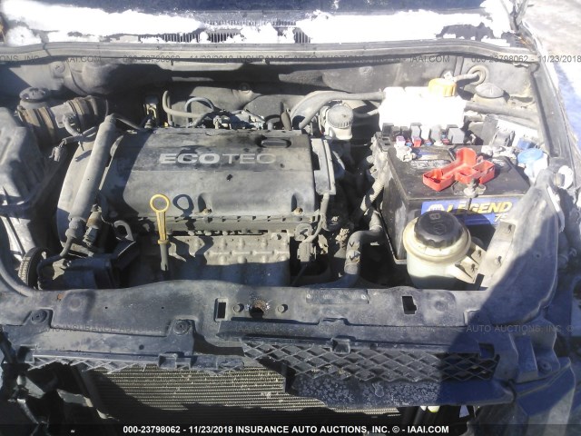 KL1TD56E89B692423 - 2009 CHEVROLET AVEO LS/LT BLACK photo 10