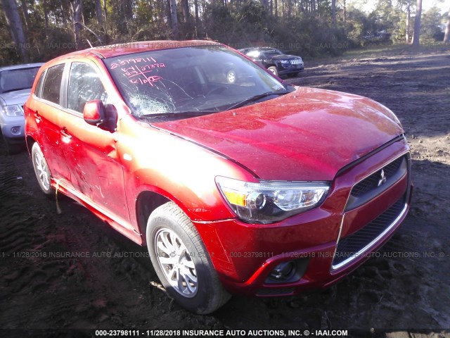 JA4AP3AU7BZ017521 - 2011 MITSUBISHI OUTLANDER SPORT ES MAROON photo 1