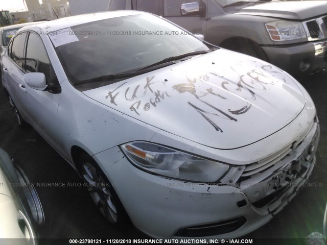 1C3CDFBA5DD157861 - 2013 DODGE DART SXT WHITE photo 1