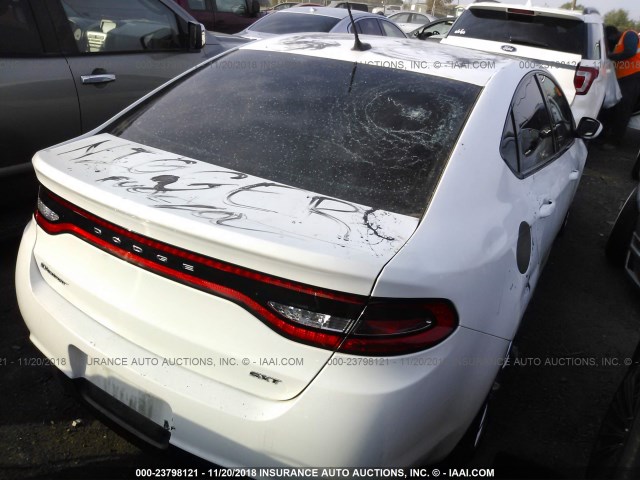 1C3CDFBA5DD157861 - 2013 DODGE DART SXT WHITE photo 4