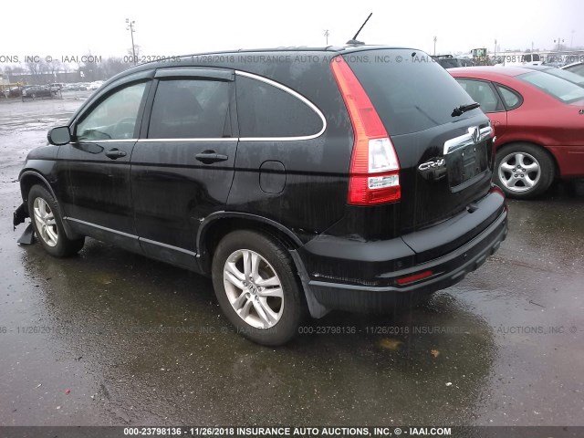 5J6RE4H72BL079894 - 2011 HONDA CR-V EXL BLACK photo 3