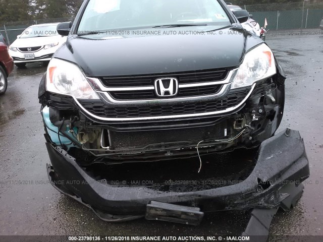 5J6RE4H72BL079894 - 2011 HONDA CR-V EXL BLACK photo 6