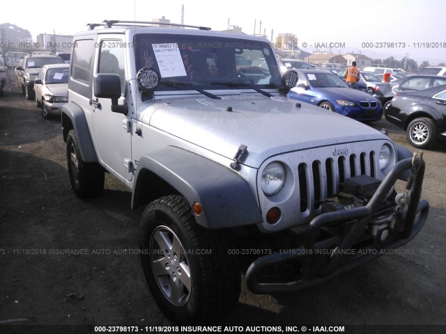 1J4AA2D16AL133212 - 2010 JEEP WRANGLER SPORT SILVER photo 1