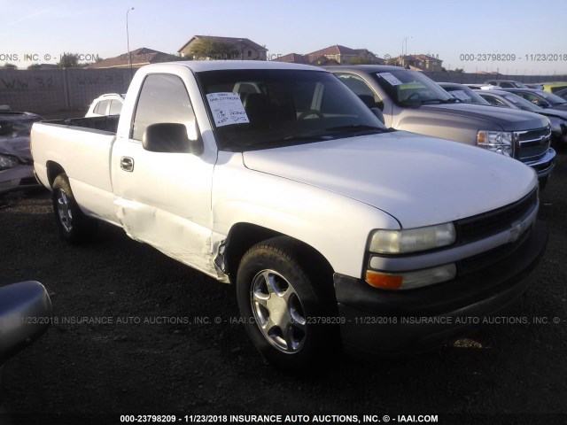 1GCEC14V4YE134730 - 2000 CHEVROLET SILVERADO C1500 WHITE photo 1