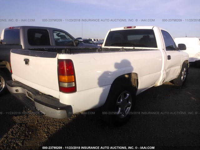 1GCEC14V4YE134730 - 2000 CHEVROLET SILVERADO C1500 WHITE photo 4