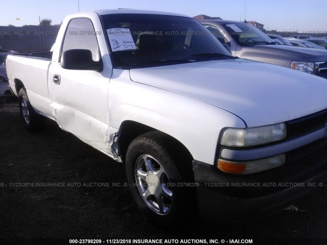 1GCEC14V4YE134730 - 2000 CHEVROLET SILVERADO C1500 WHITE photo 6