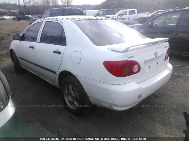 2T1BR32E83C718236 - 2003 TOYOTA COROLLA CE/LE/S WHITE photo 3