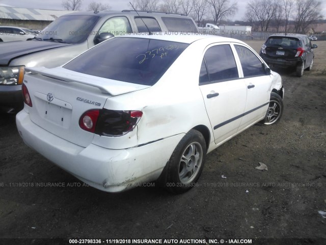 2T1BR32E83C718236 - 2003 TOYOTA COROLLA CE/LE/S WHITE photo 4