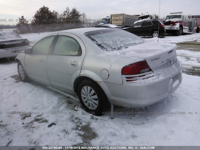 1B3EL46X56N193316 - 2006 DODGE STRATUS SXT SILVER photo 3