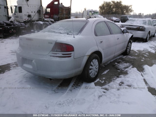 1B3EL46X56N193316 - 2006 DODGE STRATUS SXT SILVER photo 4