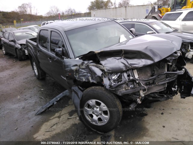 5TFJX4GN7FX037068 - 2015 TOYOTA TACOMA DOUBLE CAB PRERUNNER GRAY photo 1