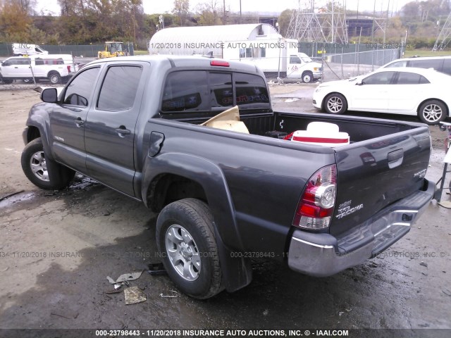 5TFJX4GN7FX037068 - 2015 TOYOTA TACOMA DOUBLE CAB PRERUNNER GRAY photo 3