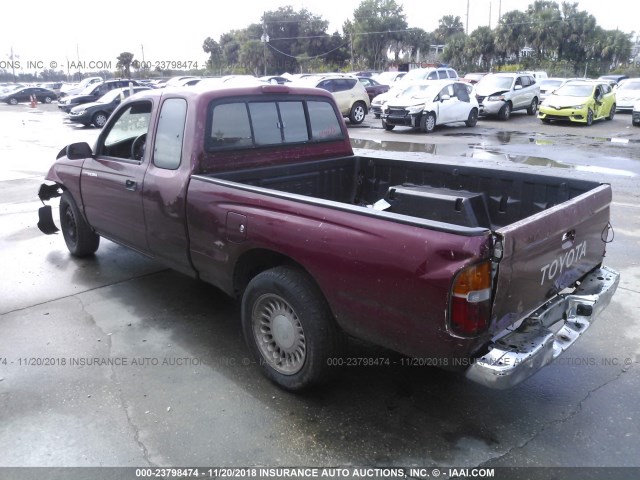 4TAVL52N7VZ278315 - 1997 TOYOTA TACOMA XTRACAB RED photo 3