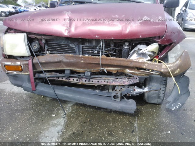 4TAVL52N7VZ278315 - 1997 TOYOTA TACOMA XTRACAB RED photo 6