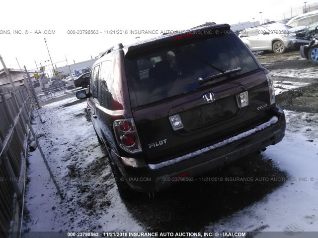 5FNYF18298B056805 - 2008 HONDA PILOT VP BURGUNDY photo 3