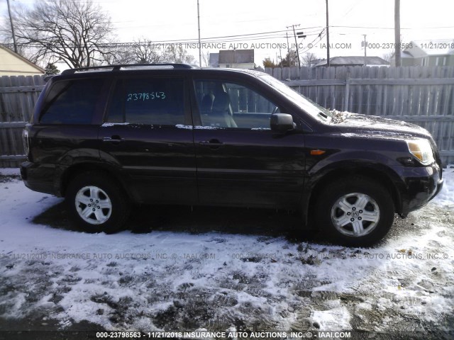 5FNYF18298B056805 - 2008 HONDA PILOT VP BURGUNDY photo 6