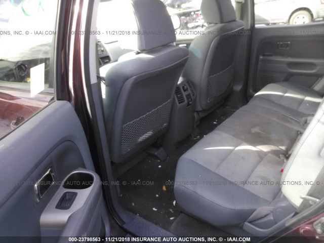 5FNYF18298B056805 - 2008 HONDA PILOT VP BURGUNDY photo 8