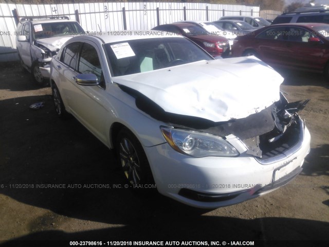 1C3CCBCGXDN754819 - 2013 CHRYSLER 200 LIMITED WHITE photo 1