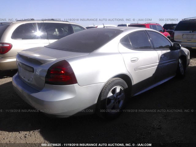 2G2WP552061218843 - 2006 PONTIAC GRAND PRIX SILVER photo 4
