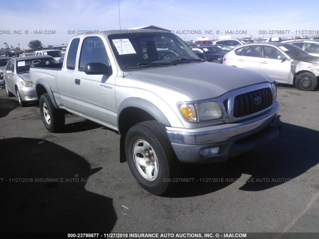 5TESM92N22Z035667 - 2002 TOYOTA TACOMA XTRACAB PRERUNNER SILVER photo 1