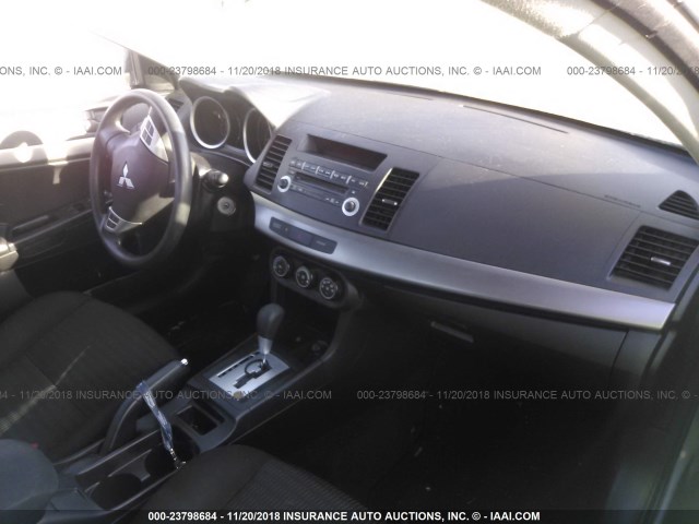 JA32U2FU7DU011237 - 2013 MITSUBISHI LANCER ES/ES SPORT GRAY photo 5