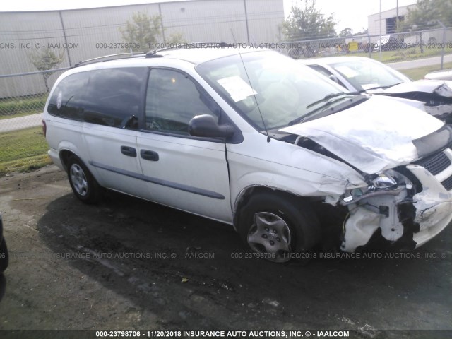 1B4GP24302B734894 - 2002 DODGE GRAND CARAVAN SE WHITE photo 1