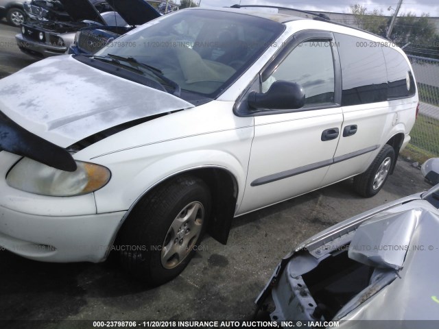 1B4GP24302B734894 - 2002 DODGE GRAND CARAVAN SE WHITE photo 2