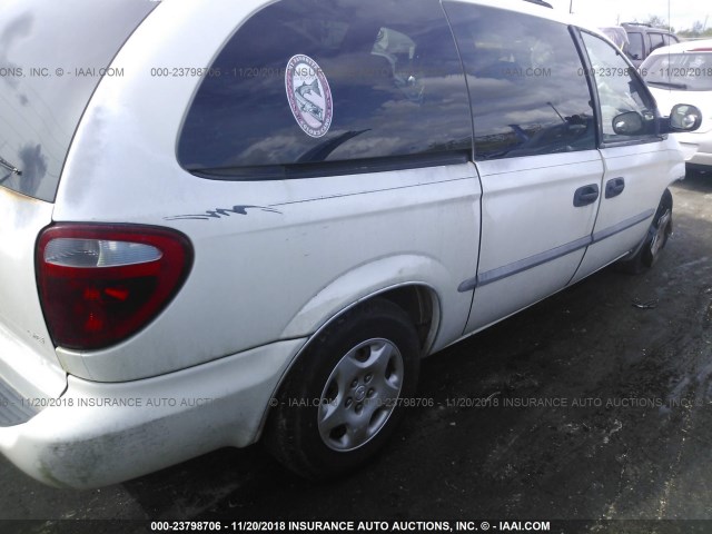 1B4GP24302B734894 - 2002 DODGE GRAND CARAVAN SE WHITE photo 4