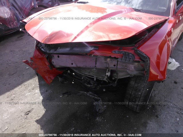 2G1FA1E35C9138216 - 2012 CHEVROLET CAMARO LS ORANGE photo 6