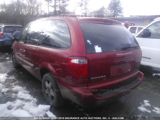 2D4GP44L04R602093 - 2004 DODGE GRAND CARAVAN SXT RED photo 3