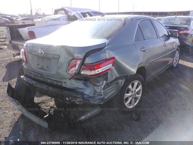 4T1BF3EK0BU669976 - 2011 TOYOTA CAMRY SE/LE/XLE GREEN photo 4