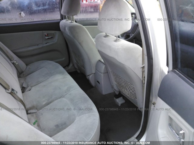 KNAFE122685553862 - 2008 KIA SPECTRA EX/LX/SX SILVER photo 8