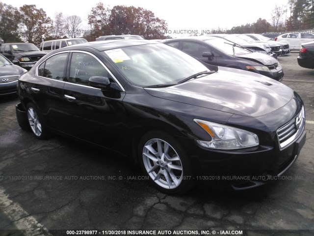 1N4AA5AP7EC454560 - 2014 NISSAN MAXIMA S/SV BLACK photo 1