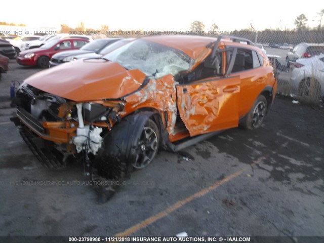 JF2GTADCXJH230696 - 2018 SUBARU CROSSTREK ORANGE photo 2