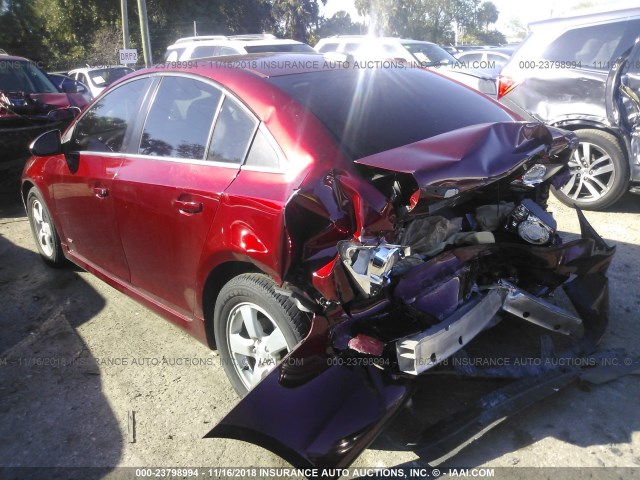 1G1PE5SB1G7145179 - 2016 CHEVROLET CRUZE LIMITED LT MAROON photo 3