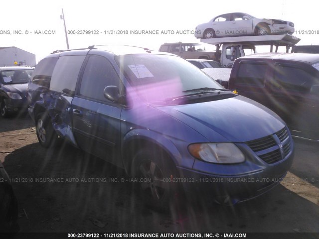 2D4GP44L47R227555 - 2007 DODGE GRAND CARAVAN SXT BLUE photo 1