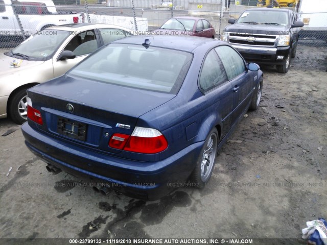 WBSBL934X4JR24862 - 2004 BMW M3 BLUE photo 4
