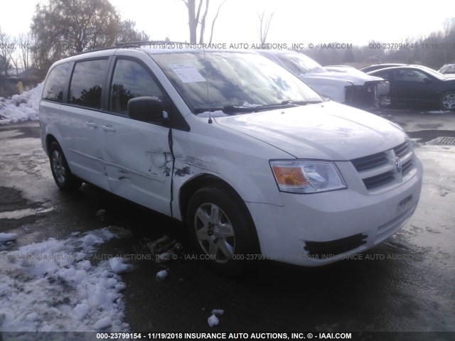 2D8HN44E09R677717 - 2009 DODGE GRAND CARAVAN SE WHITE photo 1